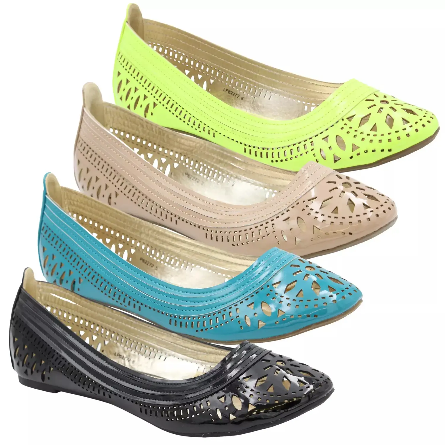 Ladies Ballerina Shoes Girls Dance Ballet Flats Cut Work Pumps Women Loafer Size