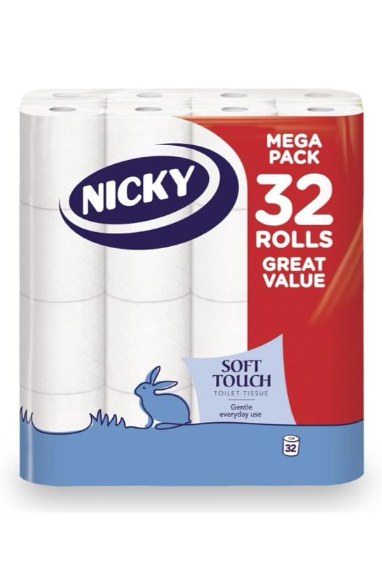 Product Introduction of Soft Touch Extra Value Pack Toilet Tissue - 32 Rolls, 2-ply, Modern Embossing, Easy Opening, 100% FSC Certified Paper - Wipes Tissue White Sheet 7