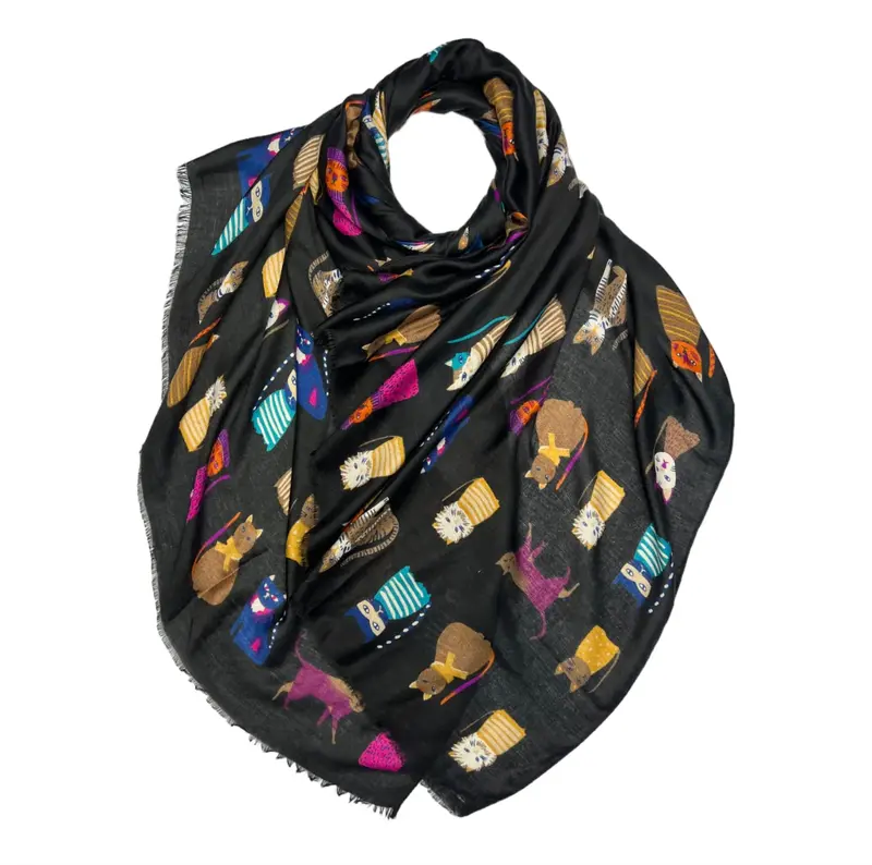 Soft and Breathable Printed maxi Hijab in Cotton Viscose Blend for Muslim Fashion Women 6