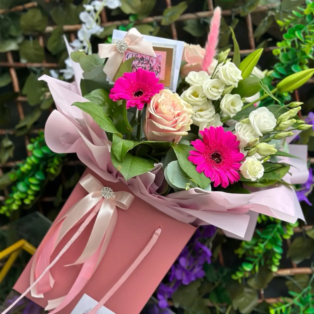 Florist choice . Flowers of the Day made on live