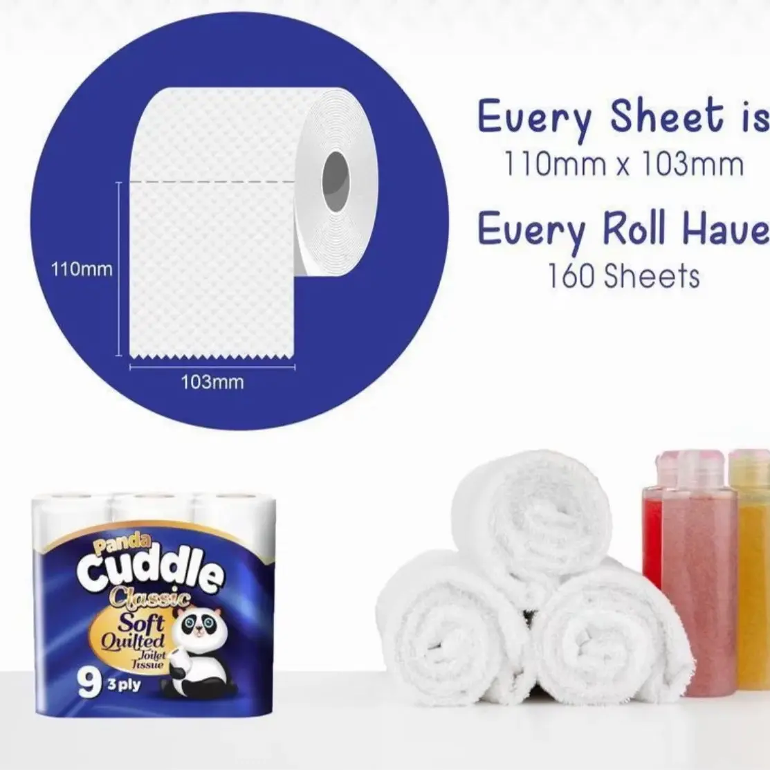 Cuddle 9 pack toilet rolls (5x packets of 9 rolls) 45 rolls ! Genuine guaranteed 3ply amazing quality!