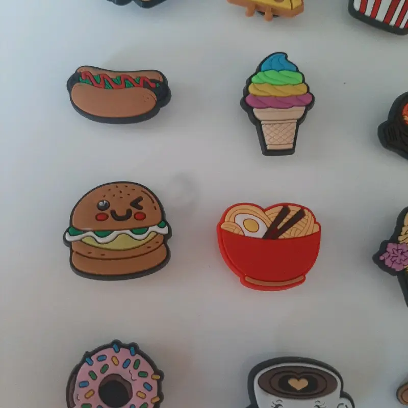 Food Themed croc charms shoe decoration accessories jibbitz shoe charms choose design 4