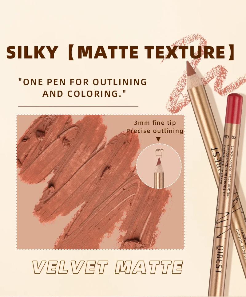 Product Introduction of Summer Cosmetic Supplies, Long Lasting Lip Liner, 12pcs/set Matte Lip Liner for Daily Use, Smudge Proof Easy Coloring Lipliner Pen, Girls and Women Makeup Accessories, Daily Lip Makeup, Smooth Lip Cosmetic Silky Eyeliner 13