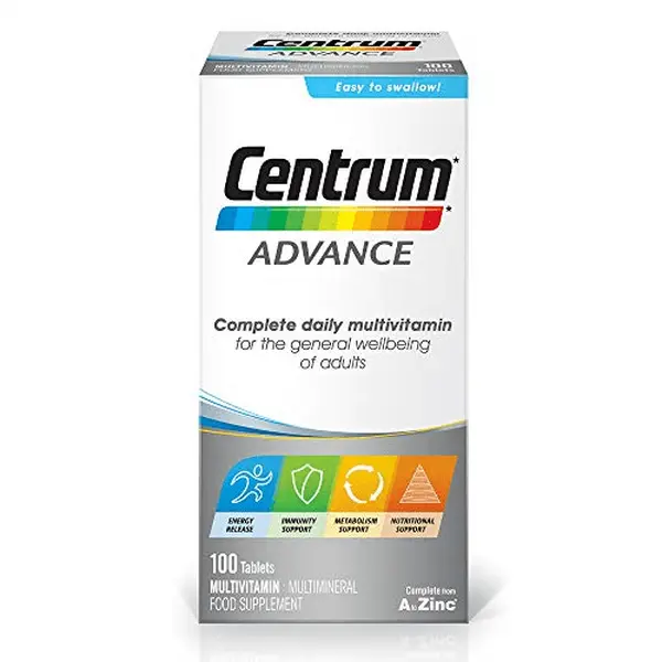 Centrum Advance Multivitamin Tablets- 100 Tablets Healthcare Dietary Fitness