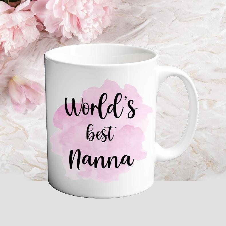 World's Best Nanna/ Nanny/ Gran Personalised Mug/ Cup Mother's Day Gift Double Sided Ceramic Reusable Coffee Drinkware Tumbler Reuse mothers cute 8