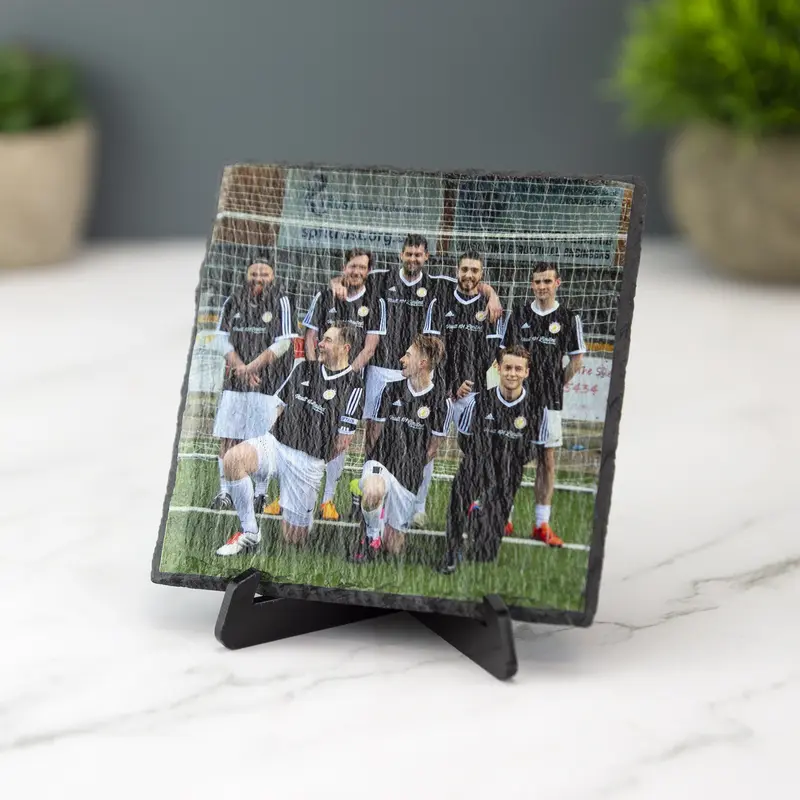 Personalised Photo Slate Printed Plaque With Custom Image & Stand 3