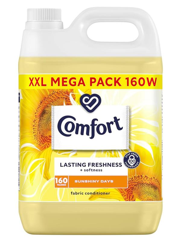 Sunshiny Days Fabric Conditioner with Stay Fresh technology for 100 days of freshness + fragrance* 4.8 L (160 washes) Floral Household Smooth Scented Perfume Flower | Household Cleaner 1