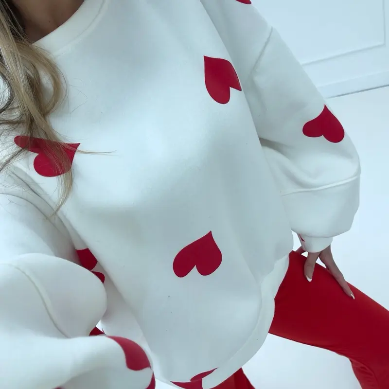 ELLATINO LDN Valentine Love Heart Valentine Viral Sweatshirt - 8 COLOURS 3