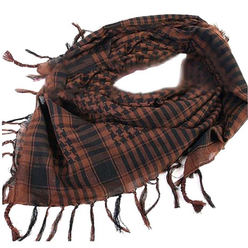 Product Introduction of Summer Unisex Tactical Arab Cycling Mask Scarf For Man Women Fashion Lightweight Hijab Scarf Spring Army Plaid Head Scarf Mask 9