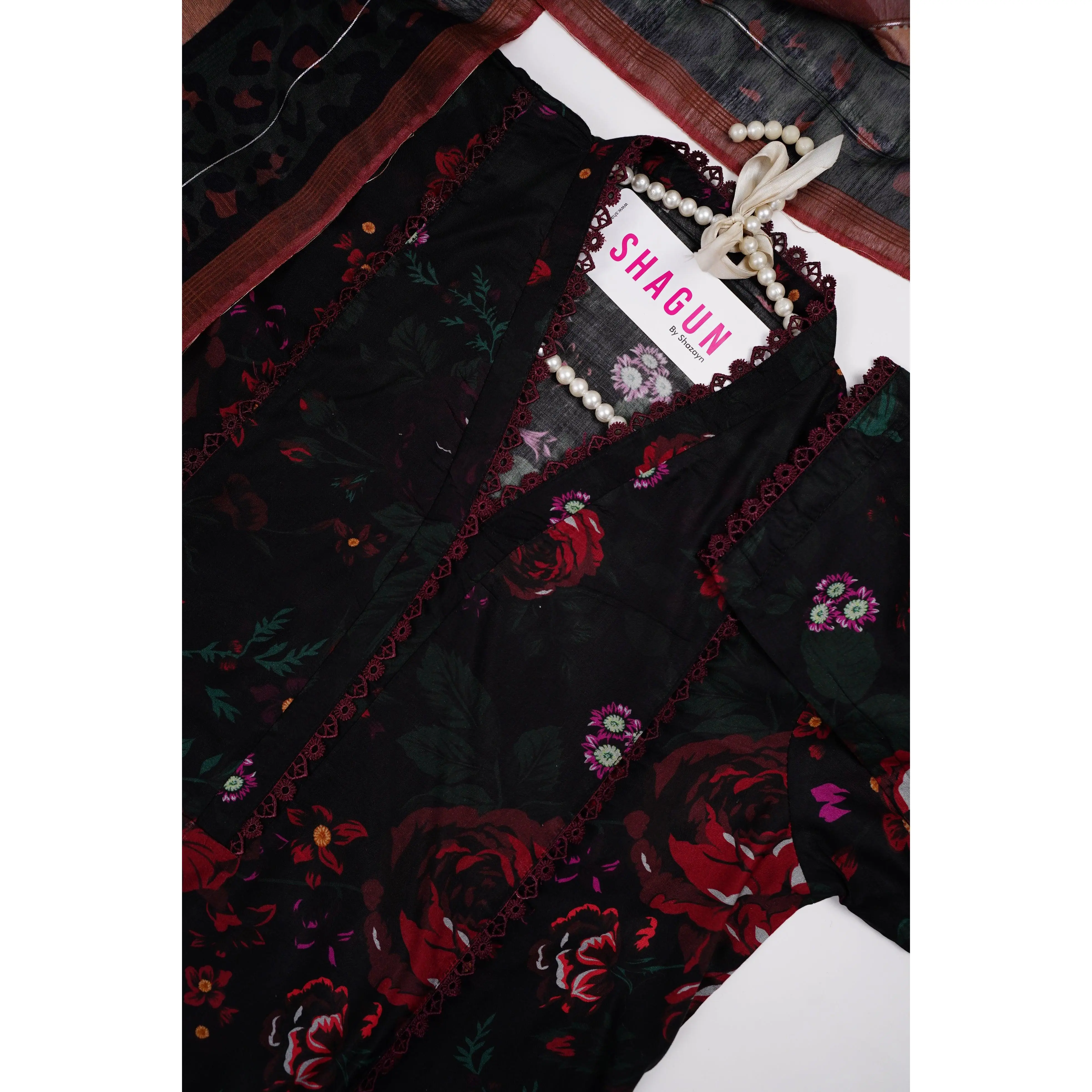 Winter exclusive Slub linen 3pcs maxi collection SM-009