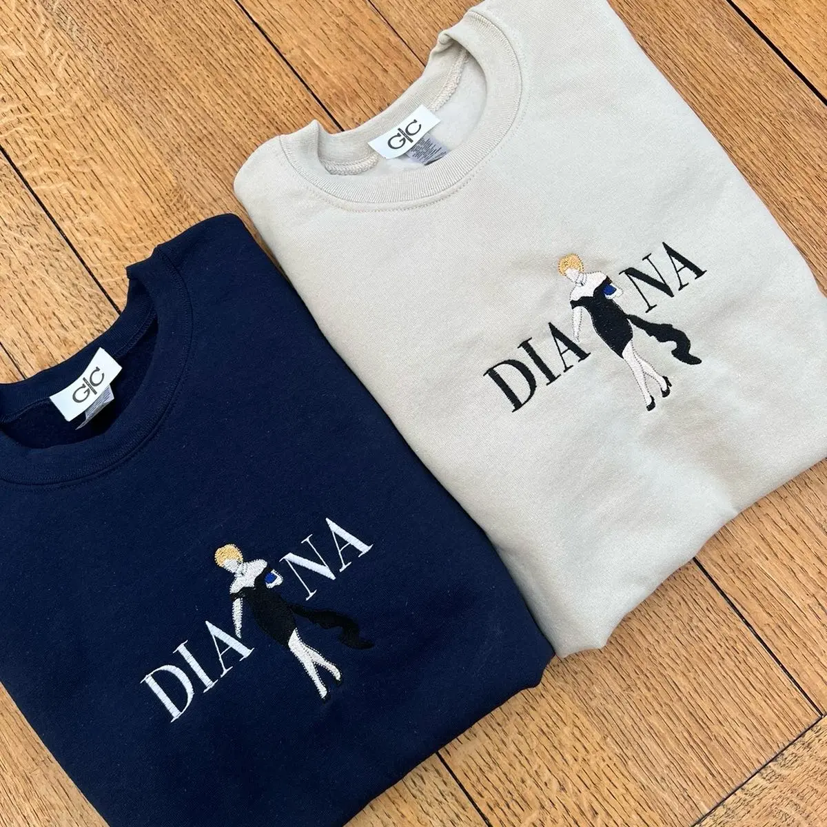 Diana embroidered jumper unisex sweatshirt