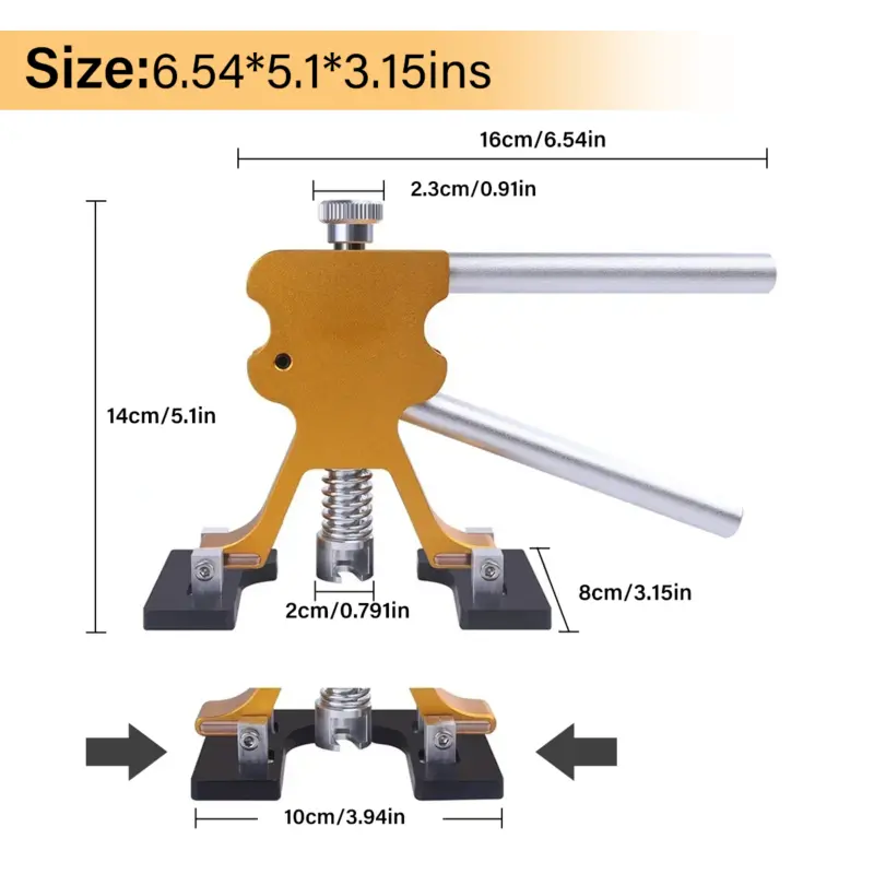🌙[2-3 days delivery]🌙PDR Car Paintless Kit Dent Puller Lifter Repair Removal Hail Gun Tool + UK Plug 3
