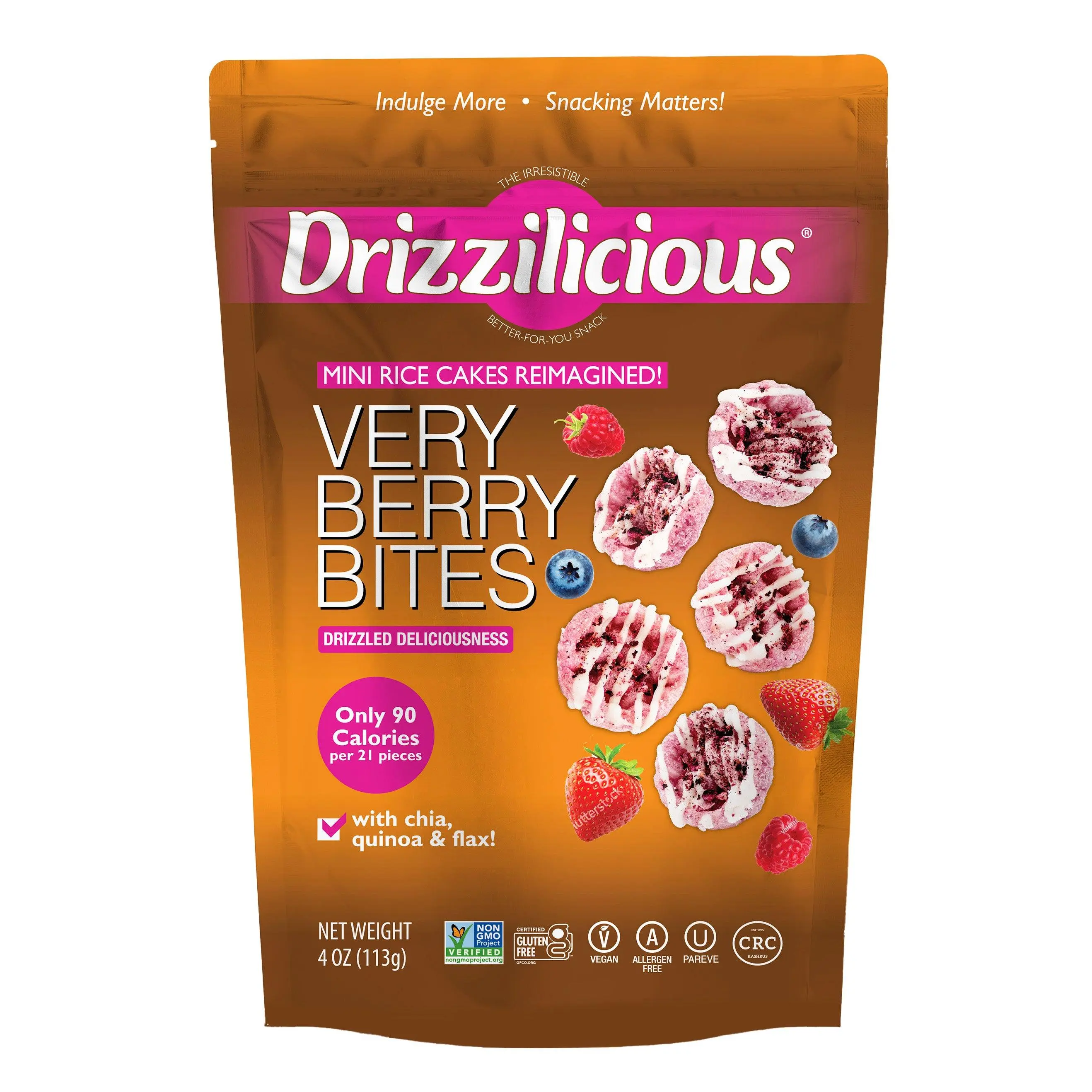 Drizzilicious Very Berry 113g Rice Cake Snack