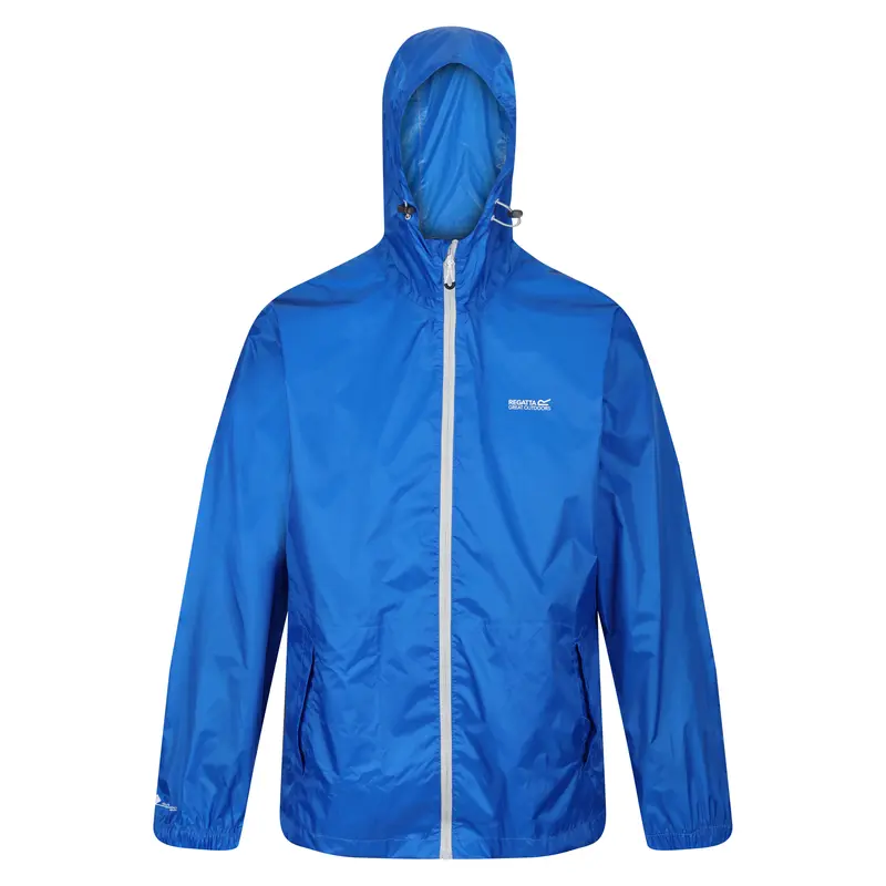 Regatta Men's Pack It Jacket Waterproof Rain Coat Lightweight Windbreaker Jacket Packable Full Zip Mens Hooded Coat Outdoor Breathable Menswear Tops Fabric Pockets jackets 5