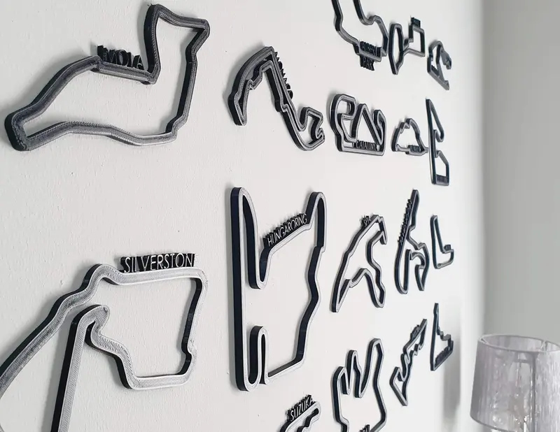 F1 Track Circuit Race Track Collection, 3D Wall Art 0