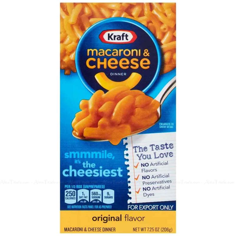 Kraft Macaroni Cheese Smaller Pack 206g (Pack of 5) - Enriched Spiral Pasta - Carb 3