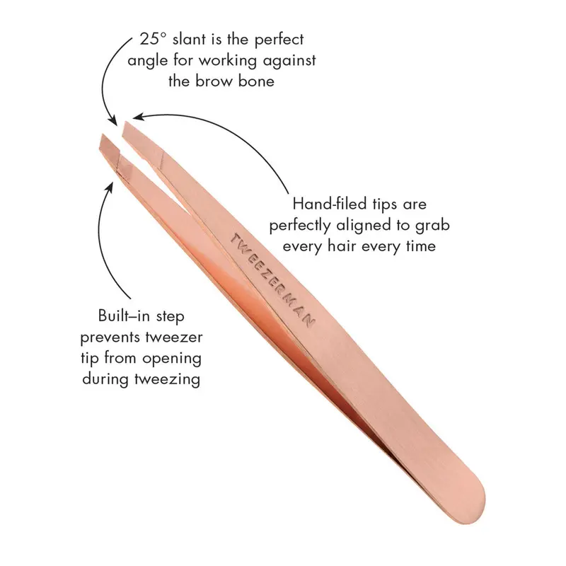 Tweezerman Slant Tweezer Rose Gold 3