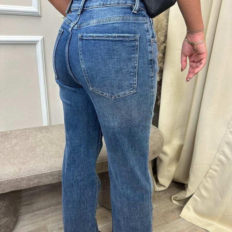 Boot Cut Jeans Blue Standard Leg 2