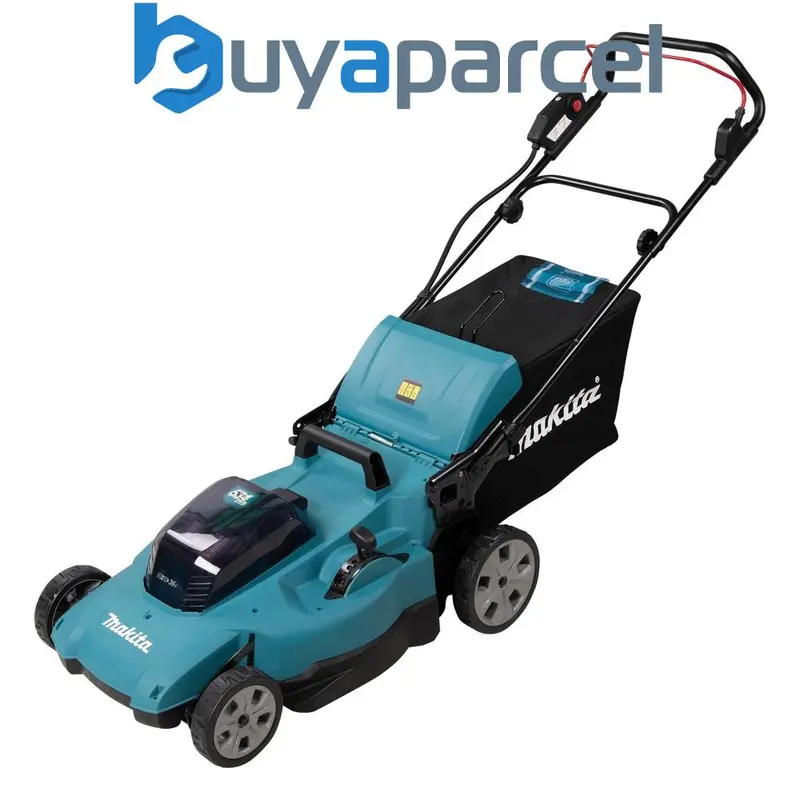 Makita DLM538CT2 Twin 18V / 36V 530mm Push Lawn Mower 2x 5.0Ah Battery Kit 1