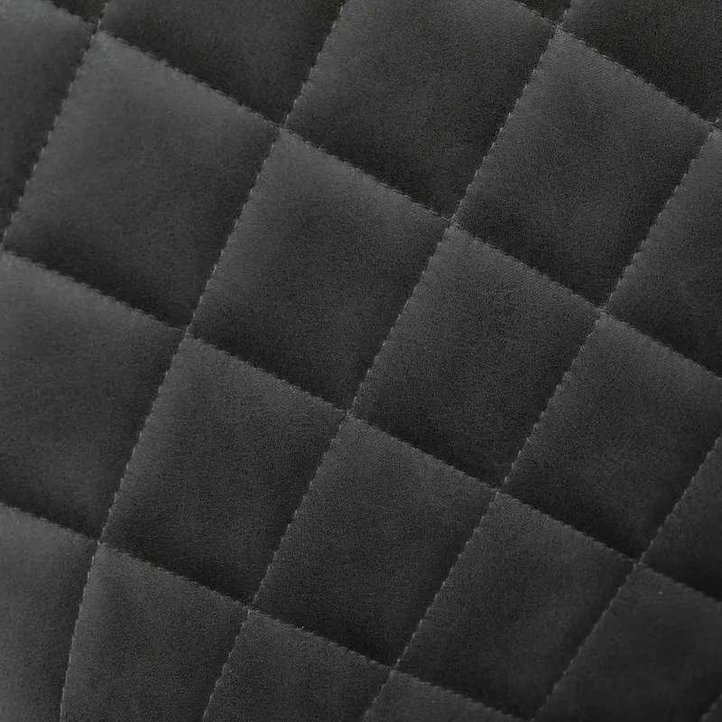 Vinsetto Swivel Office Chair Leather-Feel Fabric Home Study Leisure with Wheels, Grey 7