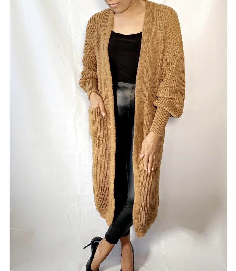 Product Introduction of Balloon sleeve maxi cardigan 7