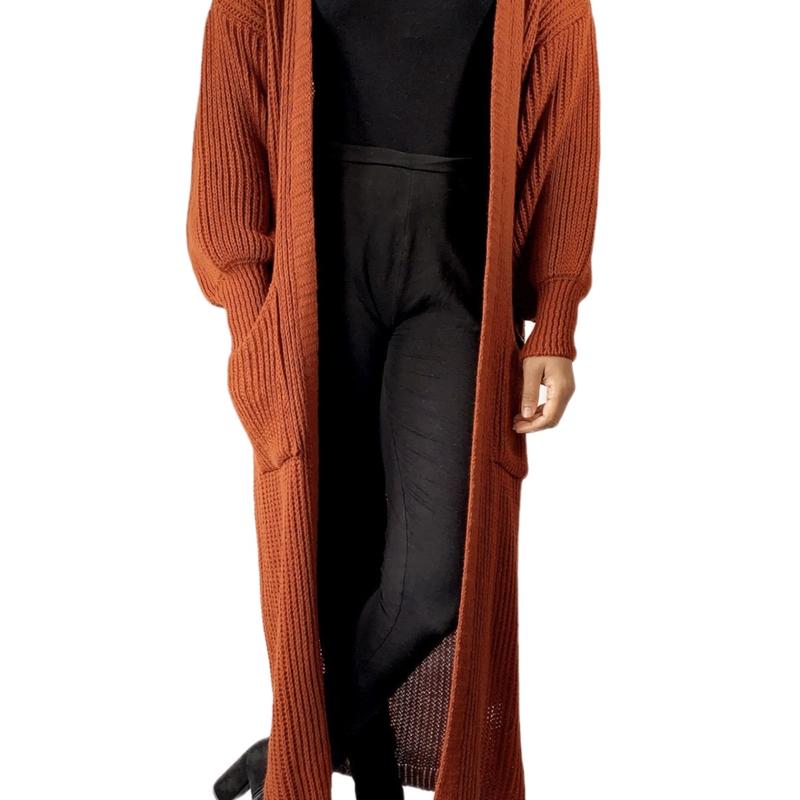 Balloon sleeve maxi cardigan 8