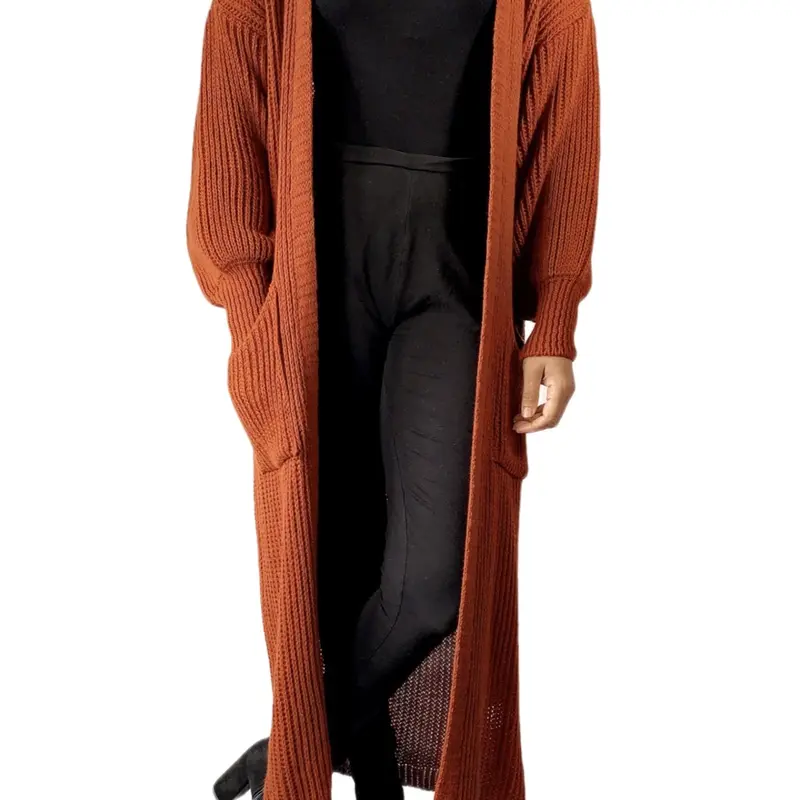 Balloon sleeve maxi cardigan 8