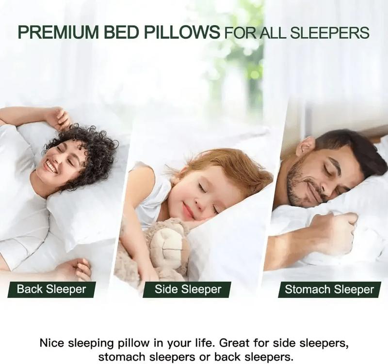 Hotel Quality Pillows | 2 Pack | 4 Pack | Ultra Deluxe Hotel Quality Pillow | Extra Deep Filled Pillows 2