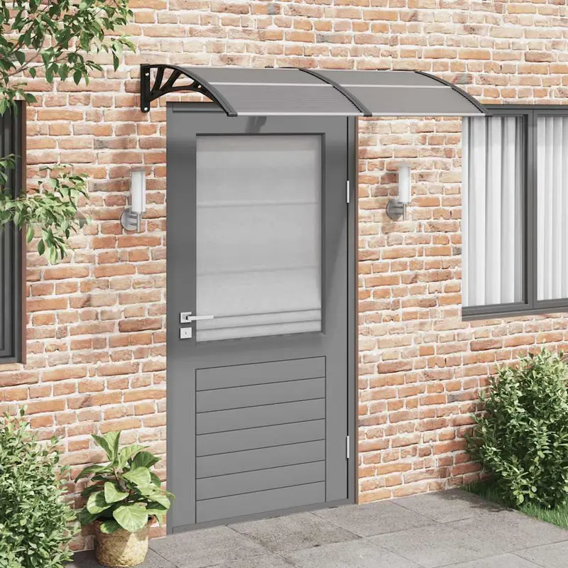 Door Canopy Black 150x75 cm Polycarbonate 0