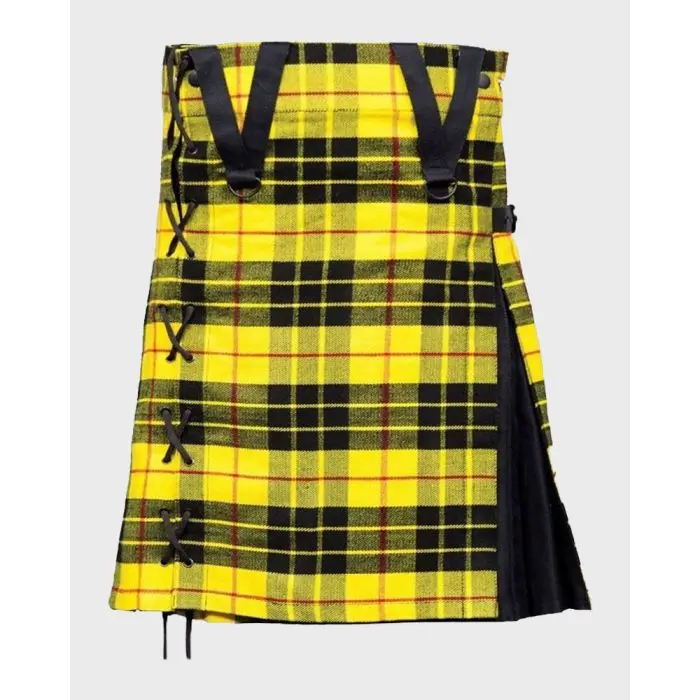 Men's Modern Macleod Of Lewis Box Pleated Scottish Traditional Dress Hybrid Kilt