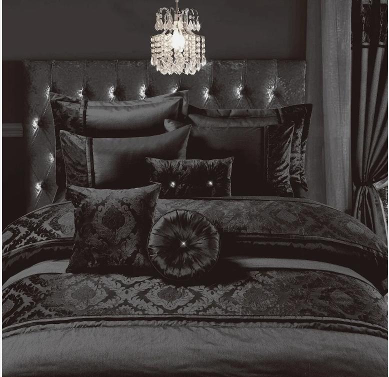 Shope Zone Casablanca Embroidery Duvet Cover Set, Bedspread + Shams, Cushions 4