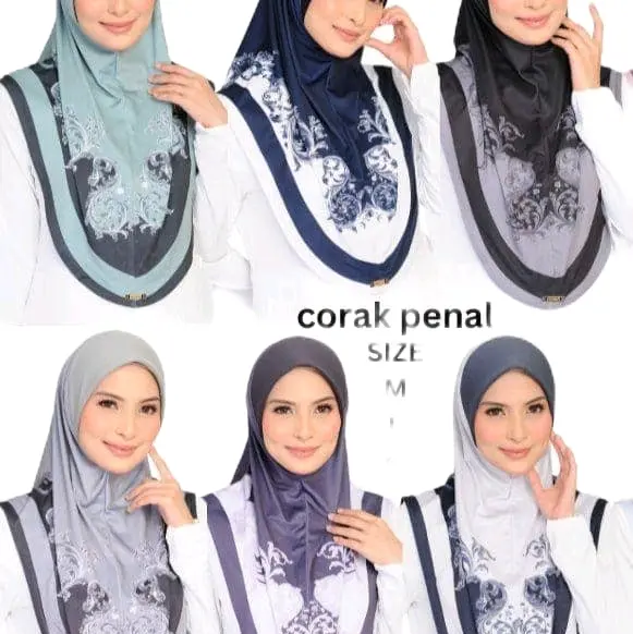 Malaysian Moscrepe Hijab with Unique Pattern Design 2