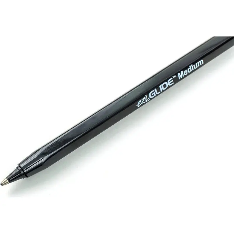 Pack of 50 Ballpoint Black Pens - Medium Point (1.0mm) - Smooth Writing Action - Ideal for School, Work, Home - Stationary Supplies stationary stationery  school ballpoint  pen 5