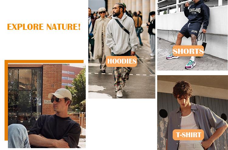 Product Introduction of 500GSM Heavy Weight Fashion Men's Hoodies New Autumn Winter Casual Thick Cotton Men's Top Solid Color Hoodies Sweatshirt Male 5