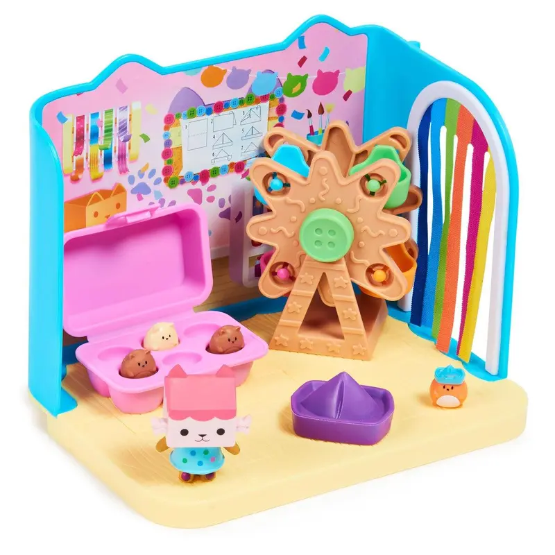 Dollhouse Rainbow-Themed Celebration Doll House + 6 Deluxe Rooms (3+ Years) 7