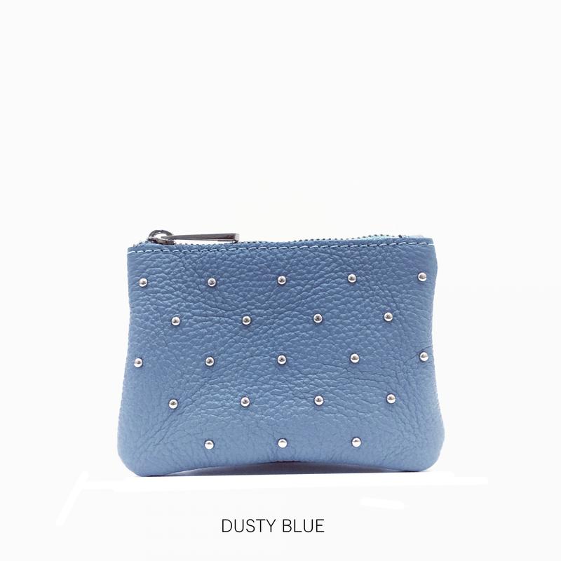 Leather Zipper Stud Purse 4