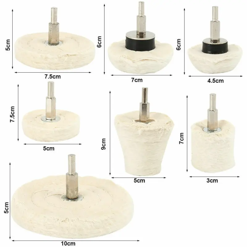 Polishing Buffing Pads Mop Wheel Buffer Pad Drill Kit for Car Polisher 7Pcs Set 2
