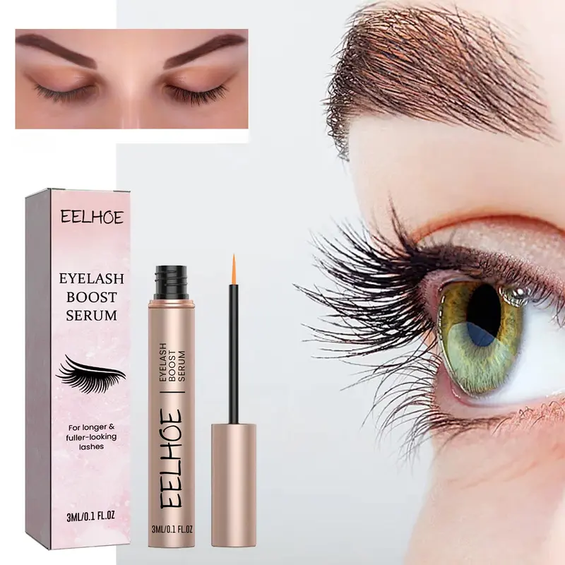 EELHOE Mascara, Natural Slender, Jet Black, Dense Curled Eyelashes, Waterproof and Not Easy To Smudge, Makeup-holding Mascara 0