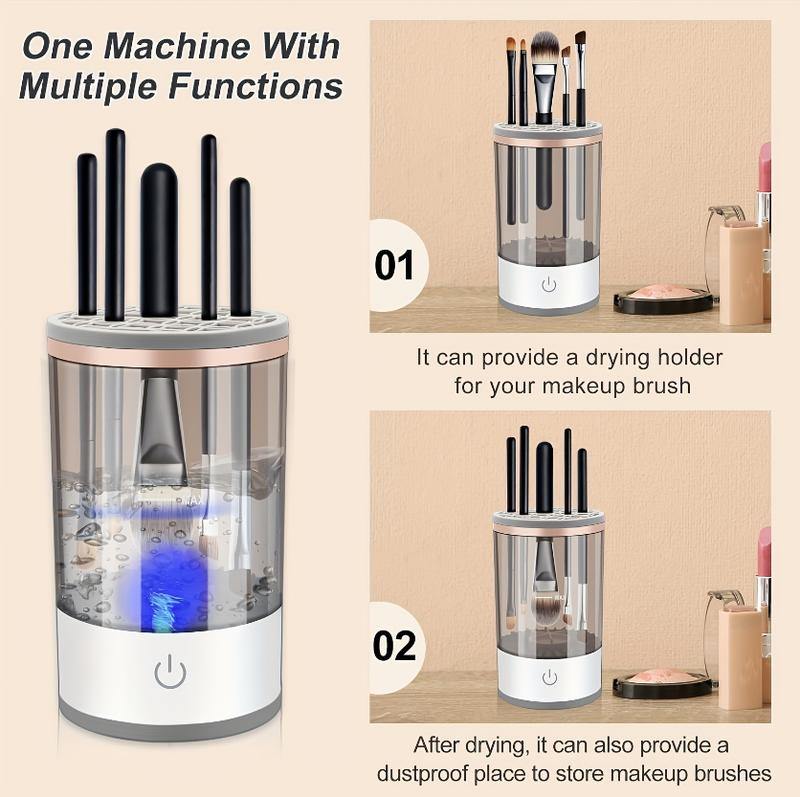 Electric Makeup Brush Cleaner - Clean Your Brushes Easily and Safely Cosmetic Pack Flawless Cleansing 7