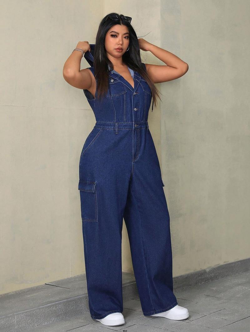 Product Introduction of Jumpsuit Casual Summer ICON Women's Hooded Jeans 12