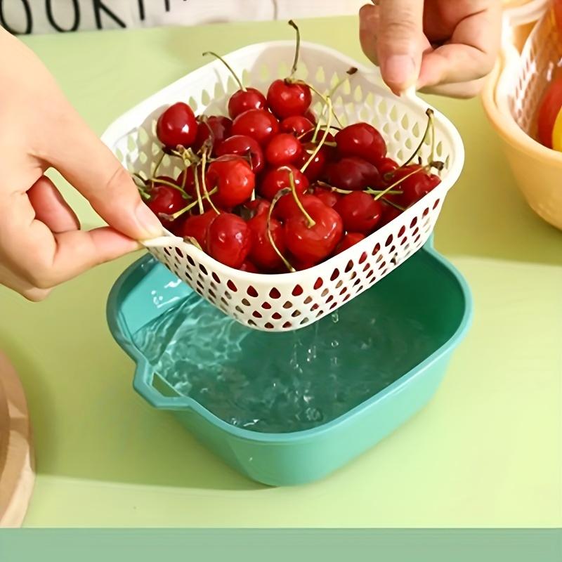 Product Introduction of ANIELGARD   6pcs Kitchen Vegetable Washing Set - Durable Plastic Colander, Drain Basket and Strainer for Fruits and Veggies, Ideal Gift for Christmas, Valentine's Day, Thanksgiving, New Year and Birthdays 3