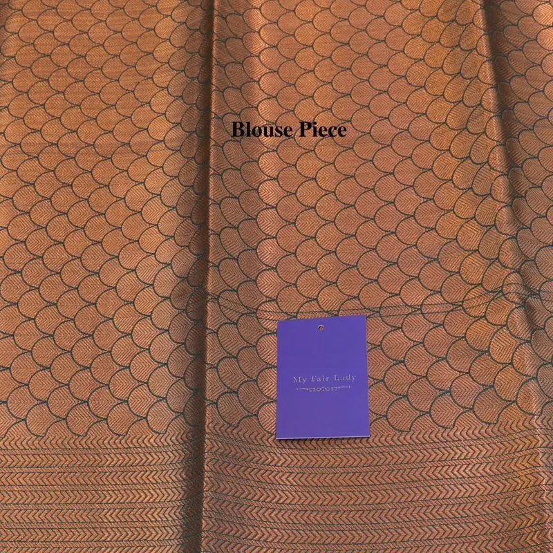 Banarasi Semi-Silk Dark Green Colour 3