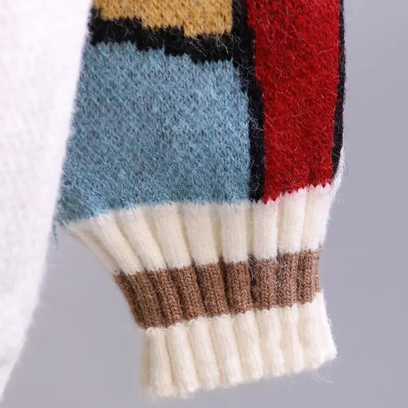 Womens Cute Embroidery Cartoon Duck Cable Knit Cardigans Sweater Button Down Slouchy Wool Blend Coat 6