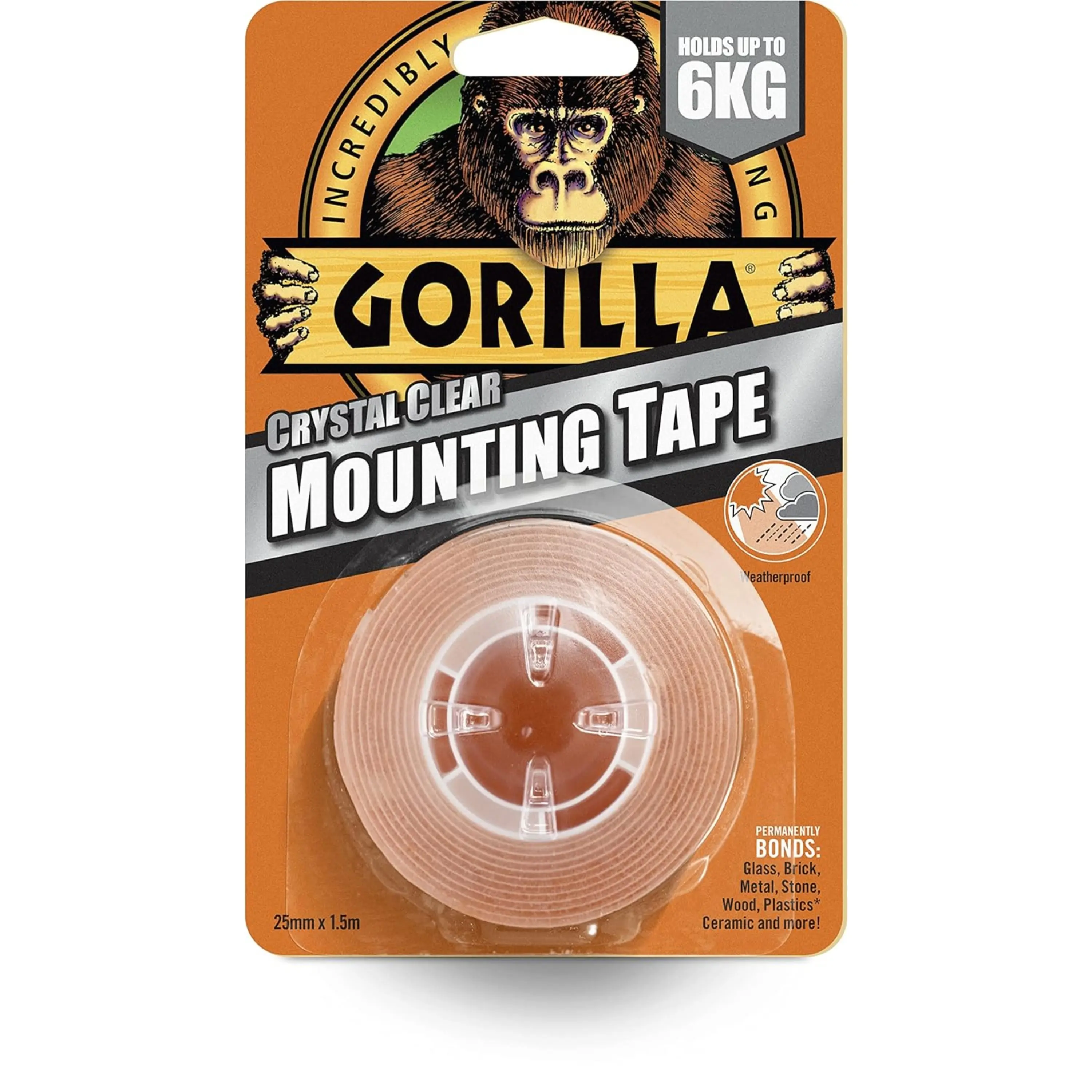 Double Sided Mounting Tape Clear 1.5m, Pack of 1