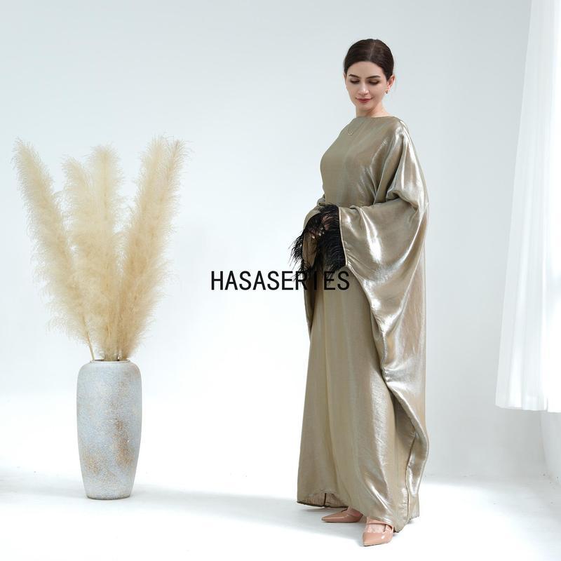 HASASERIES HS0706 Opulent Fringed Kaftan Gala 5