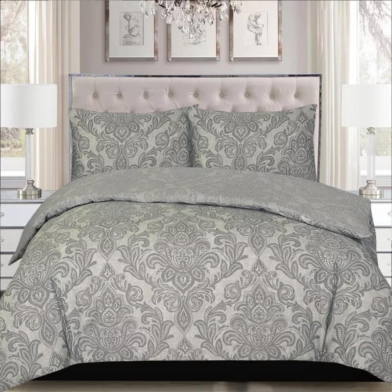 Rich Cotton 3PCS Bedding Set Single Double King Size Duvet Quilt Cover Set Multicolored soft duvet set grey white black breathable duvet covers durable printed duvet sets machine wash bedset anti-drop super king fade resistant pumpkin bedding set 4