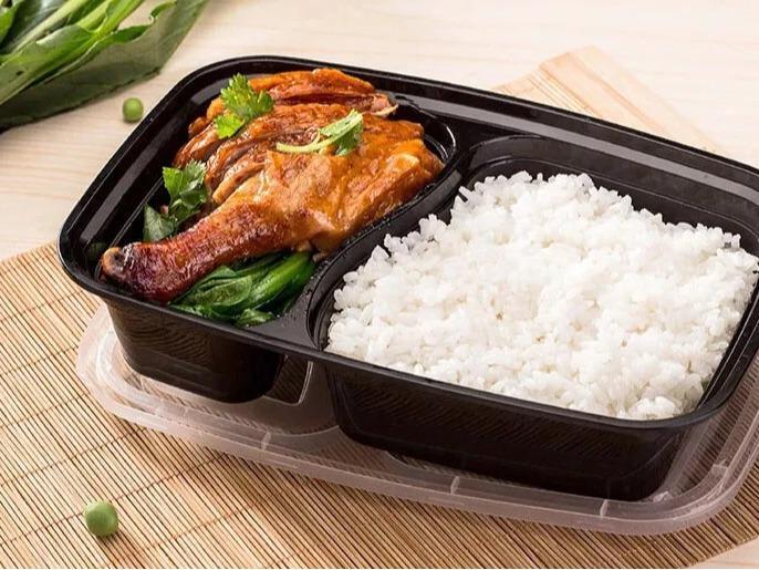 2 Compartment Plastic Meal Prep Containers - Reusable BPA Free Food Containers with Airtight Lids - Microwavable, Freezer and Dishwasher Safe Kitchen Thick Utensils Storage Food Storage 1
