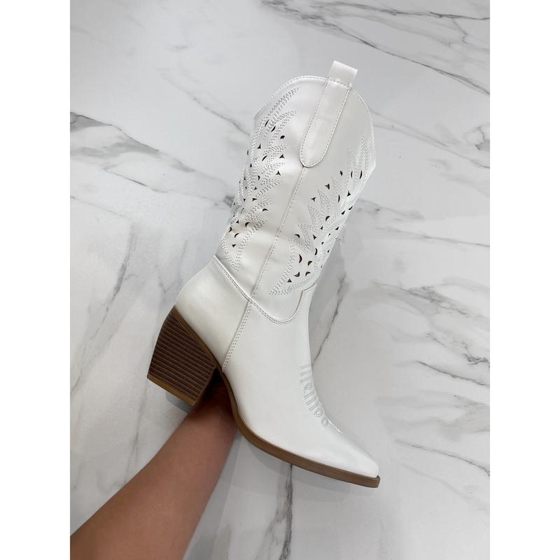 Erin White Cowboy Boots 1