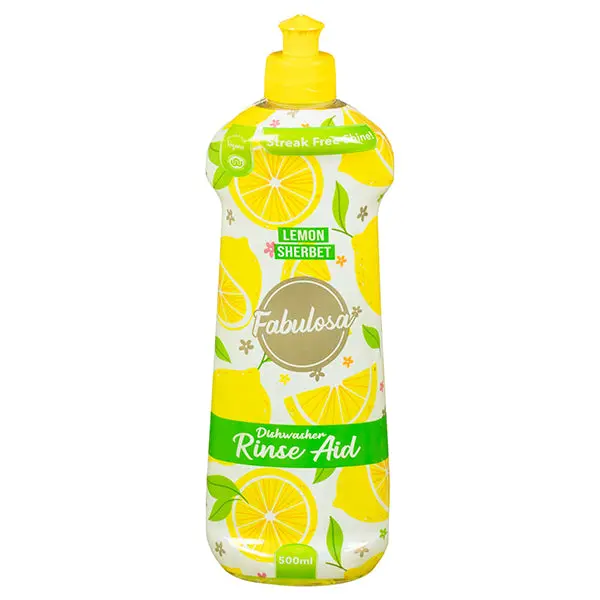 Fabulosa Dishwasher Rinse Aid Lemon Sherbet 500ml 0
