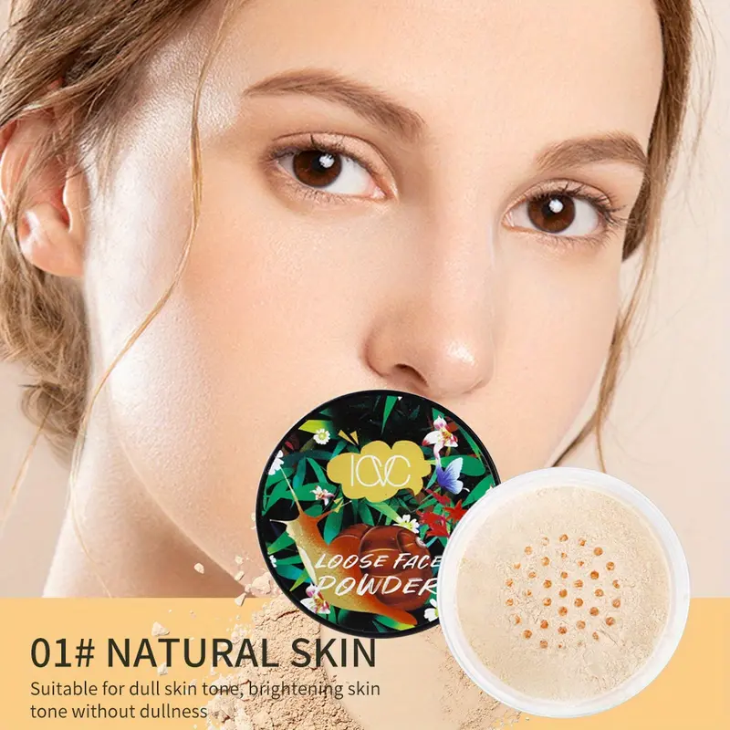 IAC Loose Face Powder - Lightweight, Matte Finish, Waterproof & Sweat-Resistant, Controls Oil, Minimizes Pores, All Skin Types, Plant-Based Squalane, Light Beige, Natural & Contoured Makeup Looks Create Natural Nude Makeup 5